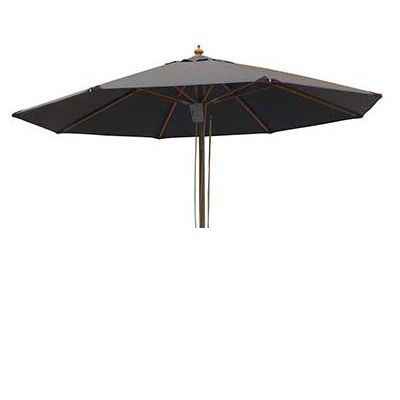 Runde Træparasoller