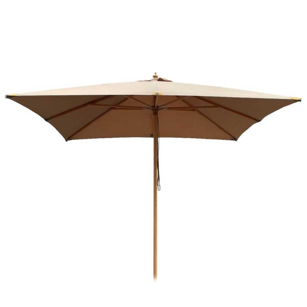 Hoffmann Milano Parasol - Bøg - 3x3 m. Cappuccino