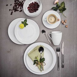 Aida Relief Frokosttallerken 22 cm. - 4 stk.