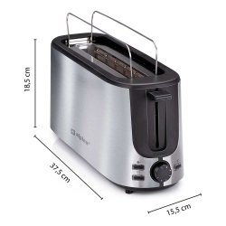 Alpina Opretstende Brdrister 2 Skiver Lang Model - Sort/Slv