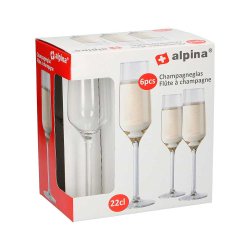 Alpina Champagneglas 22 cl. - 6 stk.