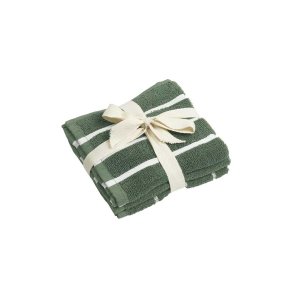 Bastian Tekstiler Terry Karklud 32x32 cm 3 Stk. - Olivengrn