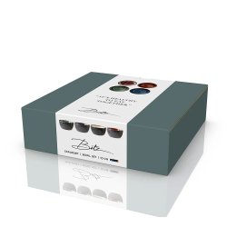 Bitz Sklest 10 cm. - 4 stk. - Sort/Ass. Farver