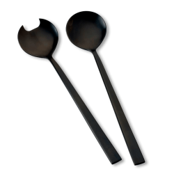 Bitz Salatst - 2 Dele - Sort