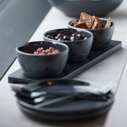 Bitz Galaxy Tallerken 17 cm - Sort