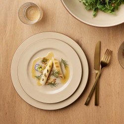 Bitz Wood Tallerken 22 cm - Sand