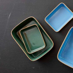 Bitz Gastro Fad 19 x 14 cm - Sort/Gr�n