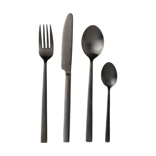 Bitz Bestikst - 16 Dele - Sort