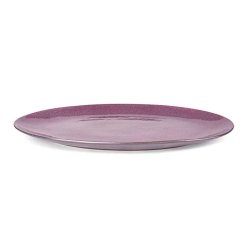 Bitz Ovalt Fad 45 x 34 cm - Sort/Lilla