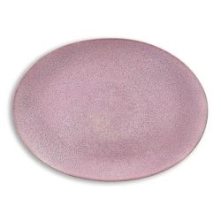 Bitz Ovalt Fad 45 x 34 cm - Gr/pink