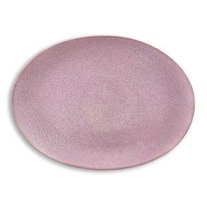 Bitz Ovalt Fad 45 x 34 cm - Gr/pink