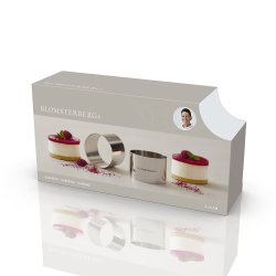 Blomsterberg Kagering 9 x 5 cm.  2 Stk