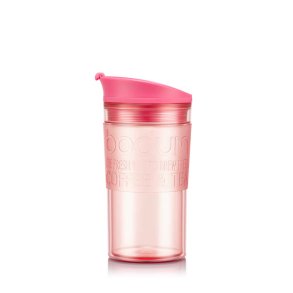 Bodum Rejsekrus Plastik/Silikone - 0,35 L - Pink/Bubblegum