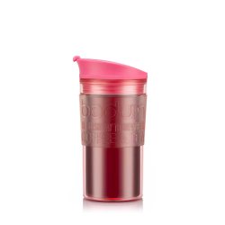 Bodum Rejsekrus Plastik/Silikone - 0,35 L - Pink/Bubblegum