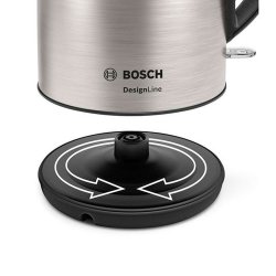 Bosch Designline Elkedel 1,7 L - Sort/Stl