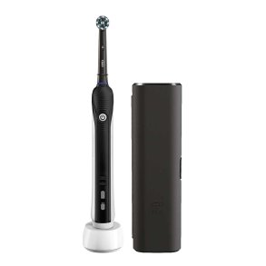 Braun Oral-B Eltandbrste Pro 750 Cross Action - Med Rejseetui - Sort
