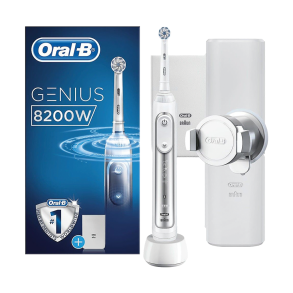 Braun Oral-B Eltandbrste Genius 8200W - Med Bluetooth - Hvid