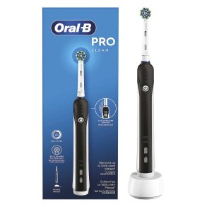Braun Oral-B Eltandbrste Pro Clean Crossaction - Sort/Hvid
