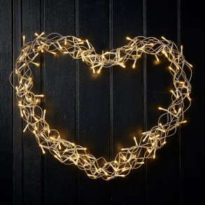 Lyshjerte Med 140 LED - Udendrs - 50 cm