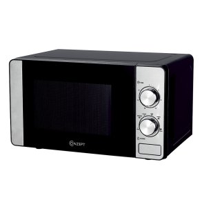 Conzept Mikroovn 700W - 20 L - Sort/Stl