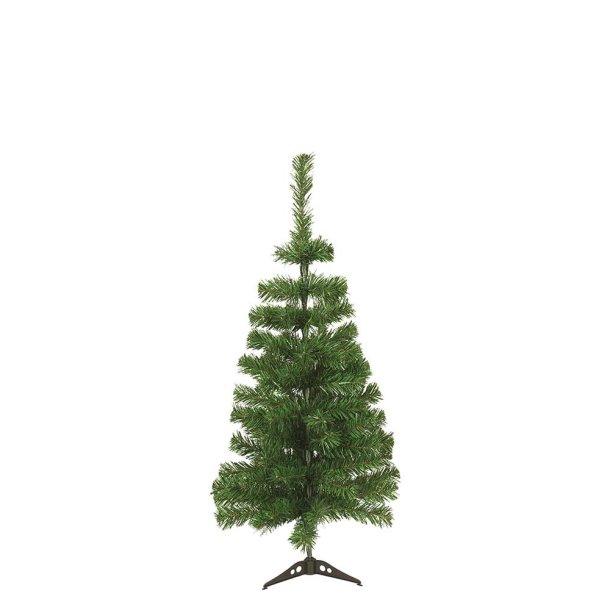 Kunstigt Juletr m. Plastfod 90 cm. - Grn