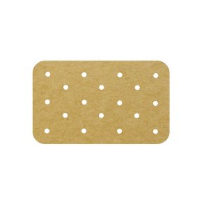 Bagepapir Til Airfryer 50 Stk. - 19,5 x 12 cm
