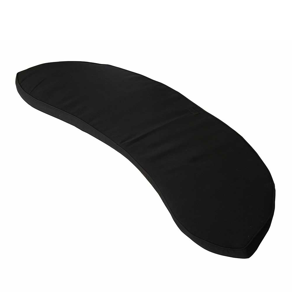 Dacore Bænkhynde Til Bananbænk 3 Personer 145 x 58 x 4,5 cm Sort