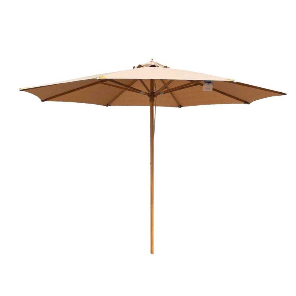Hoffmann Cannes Olefin Parasol - Bøg - Ø3,5 m. Cappuccino