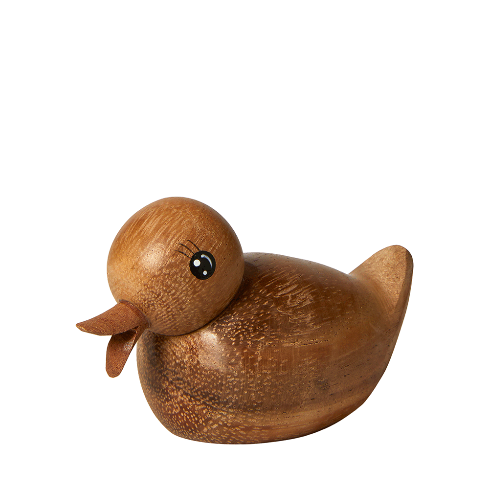 And Til Dekoration - 10 cm - Mørk Sabeltræ