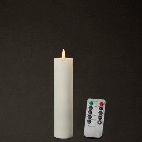 Dacore LED Bloklys 5 x H20 cm. - Hvid