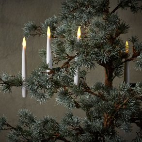 Dacore LED Juletrslys Med Grn Klemme og Fjernbetjening - Batteri - 10 stk. 