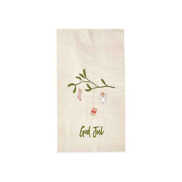 Papirserviet Jul - Mistelteten - 20 stk.