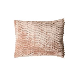 Pude Med Imiteret Pels 30 x 50 cm. - Taupe