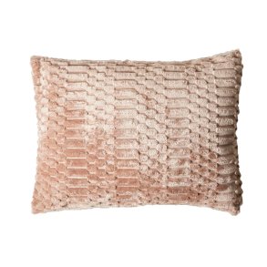 Pude Med Imiteret Pels 50 x 70 cm. - Taupe