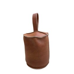 Dacore Drstopper I Lder m. Strop 13 x 17 cm. - Cognac