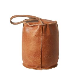 Dacore Drstopper I Lder m. Strop 13 x 17 cm. - Cognac