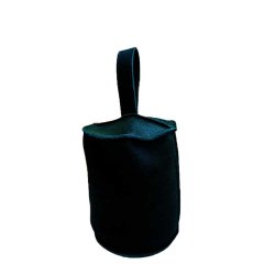 Dacore Drstopper I Lder m. Strop 13 x 17 cm. - Sort