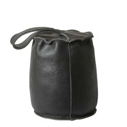 Dacore Drstopper I Lder m. Strop 13 x 17 cm. - Sort