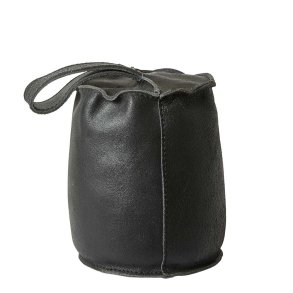 Dacore Drstopper I Lder m. Strop 13 x 17 cm. - Sort