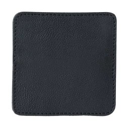 Glasbrikker Firkantet B�ffel L�der - 4 stk. - Sort