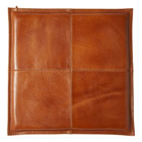 Sdehynde Bffel Lder 38 x 38 cm. - Cognac