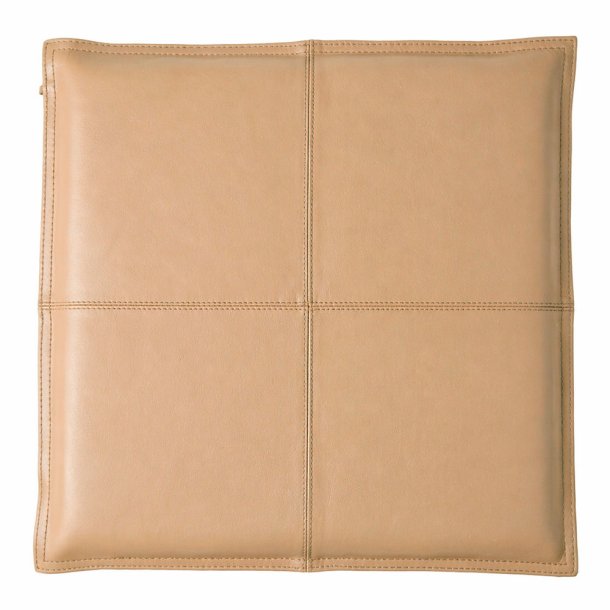 S�dehynde B�ffel L�der 38 x 38 cm. - Lys Brun