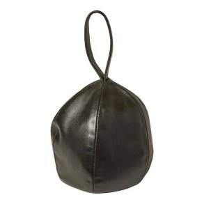 Dacore Drstopper I Lder m. Strop 21 cm. - Sort