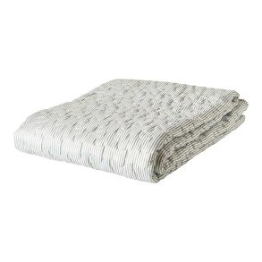 Dacore Picnic Plaid 130x170 cm - Hvid/Bl Strib