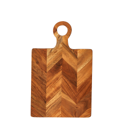 Sk�rebr�t Med Sildebensm�nster - Akacietr� -  40 x 25 cm 