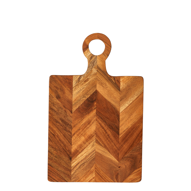 Sk�rebr�t Med Sildebensm�nster - Akacietr� -  40 x 25 cm 