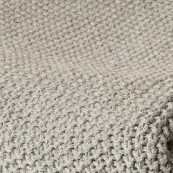 Plaid Perlestrik 125 x 150 cm. - Lys Gr