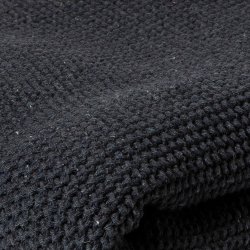 Plaid Perlestrik 125 x 150 cm. - Navy