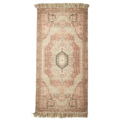 Gulvtppe Vintage m. Frynser - Rd