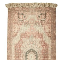 Gulvtppe Vintage m. Frynser - Rd